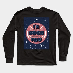 Over the Moon Poster Long Sleeve T-Shirt